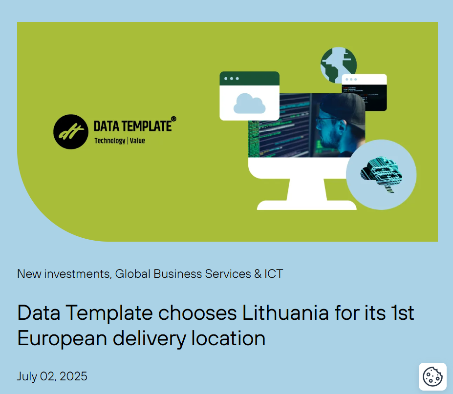 Data Template chooses Lithuania for its 1st European delivery location